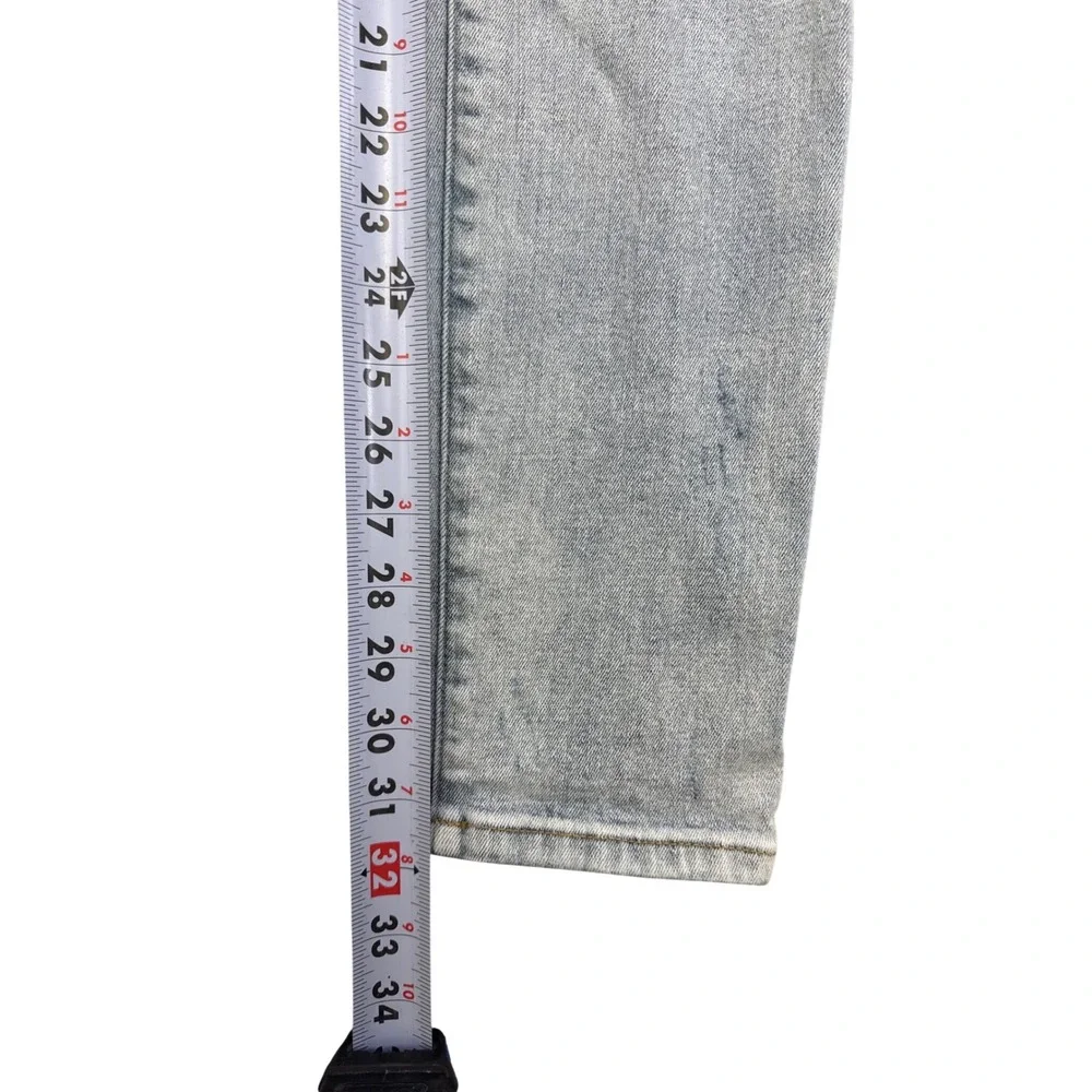 PacSun Stacked Skinny Distressed Light Wash Blue Jeans Mens 32x32 132SU205002PC